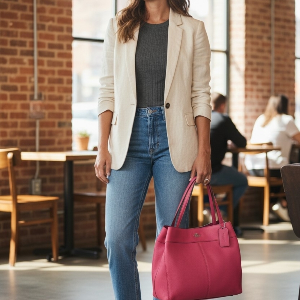 Coach Vibrant Pink Tote Bag